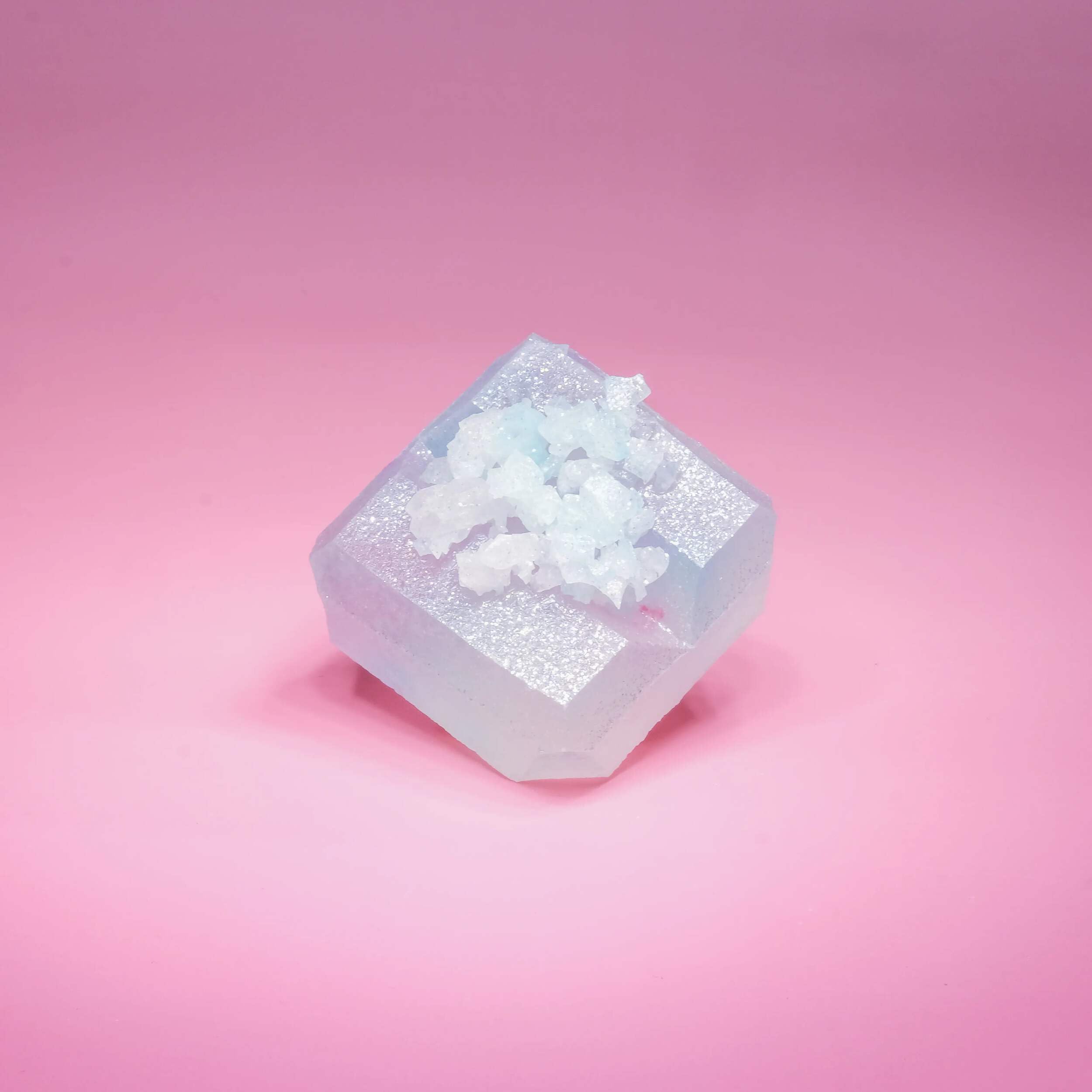 Silky Gem - Edible Lychee Flavored Aurora Crystal Candy, 8-10 pieces, Kohakutou, Edible Gem, Vegan, Gluten Free, ASMR