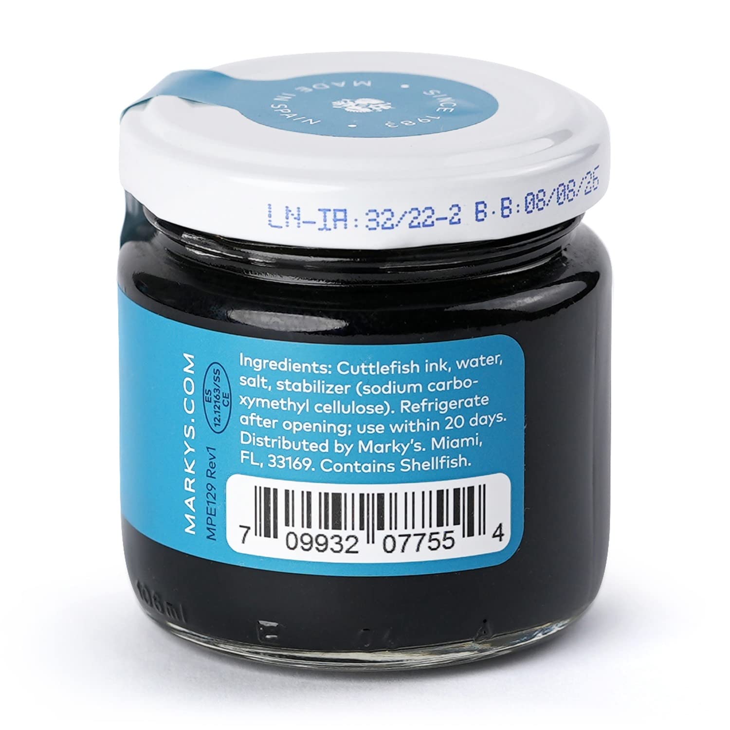 Marky's Cuttlefish Squid Ink Imported from Spain - 17.6 oz / 500 g - Food Coloring Tinta Calamari Squid Ink Pasta