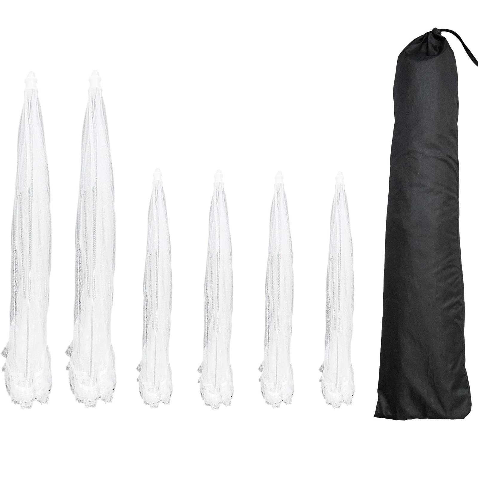 Simply Genius Mesh Food Covers - 12-Pack, 17in x 17in, White - Outdoor Kitchen & Picnic Accessories - Hosting Essentials for Glamping & Tailgating