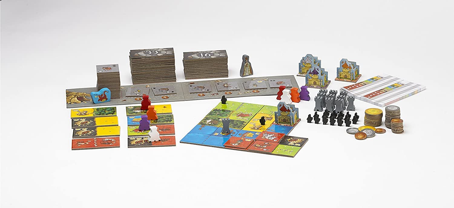 Tabletop Strategy Game, My First Kingdomino, Fun Kids & Adults Family Fantasy Board Game, 2-4 Players, Ages 5+, Dragomino by Blue Orange Games