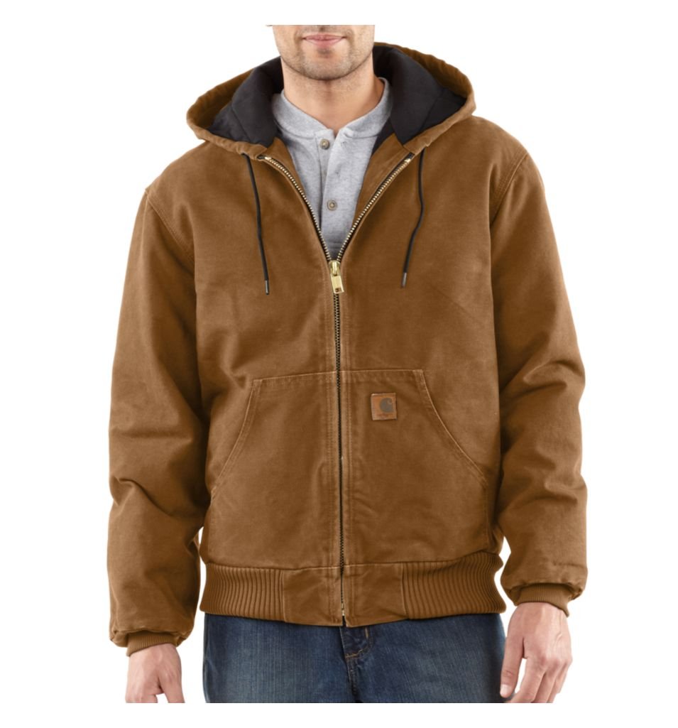 Carhartt Men's Big-Tall Quilted Flannel Lined Sandstone Active Jacket
