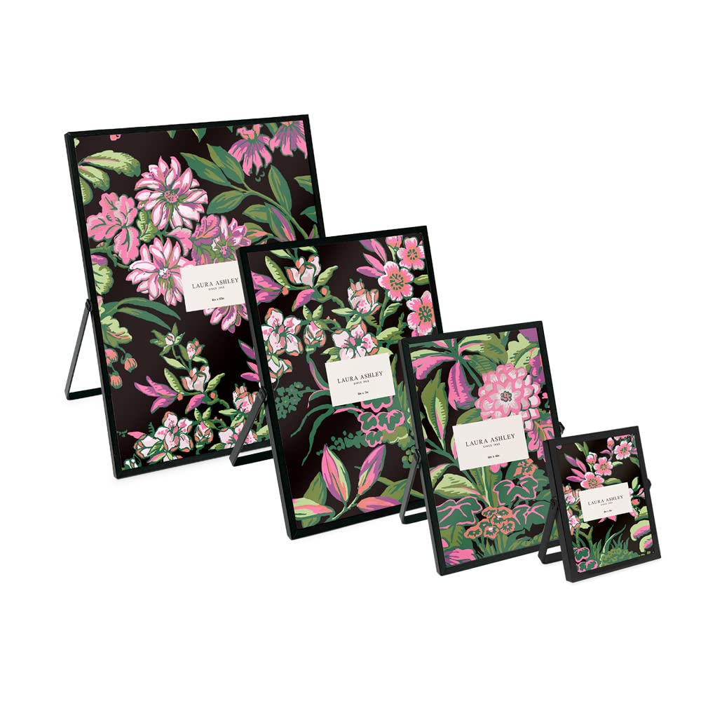 Laura Ashley 2x3 Rose Gold Flat Metal Picture Frame (Vertical) with Pull-Out Easel Stand, Made for Tabletop, Counterspace, Shelf and Desk (2x3, Rose Gold)