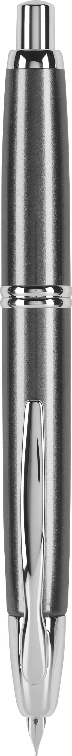 PILOT Vanishing Point Collection Refillable & Retractable Fountain Pen, Black Carbonesque Barrel with Rhodium Accents, Blue Ink, Medium Nib (60246)