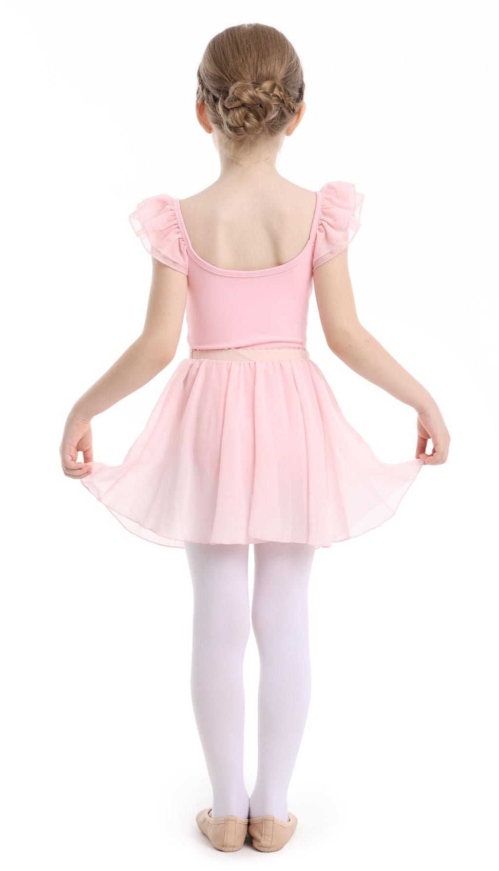 Mecceos Ballet Leotards for Girls Toddler Dance Leotards Short/Long Sleeve Skirt Ballerina Outfits