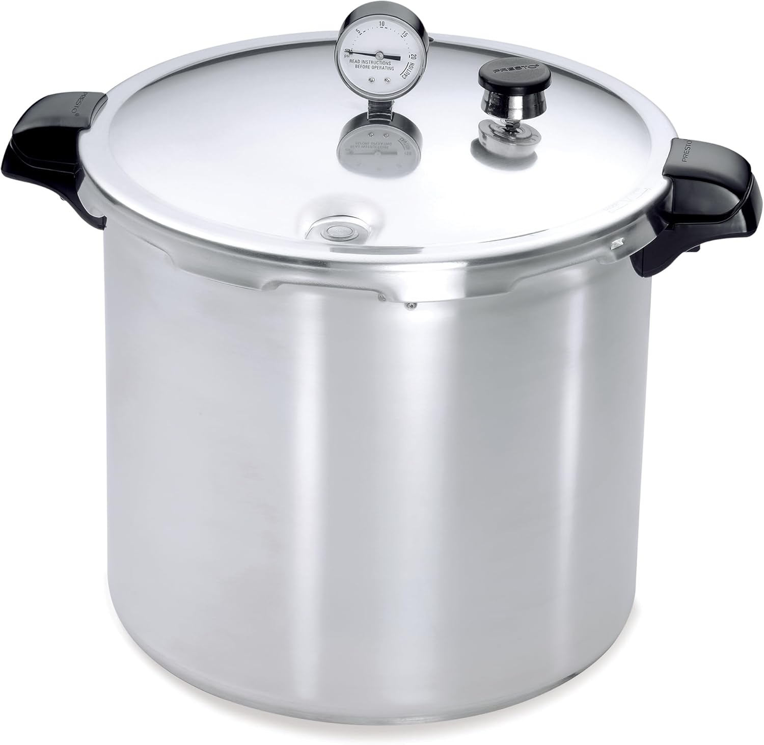 Presto 01784 23-Quart Induction Compatible Pressure Canner, Silver, Aluminum