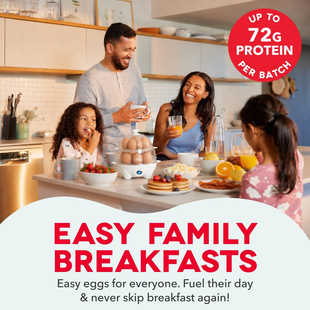 Dash Deluxe Egg Cooker - Boiler, Poacher & Steamer - Includes Measuring & Recipe Guide - Dishwasher Safe - BPA Free - Holds 12 Eggs, Aqua