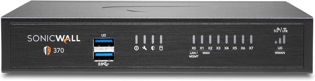 SonicWall TZ370 Gen7 Firewall | Advanced SMB Security Appliance with Multi-Gigabit (2.5/5 G) Interfaces, SD-WAN, and Real-Time Threat Defense (02-SSC-2825)