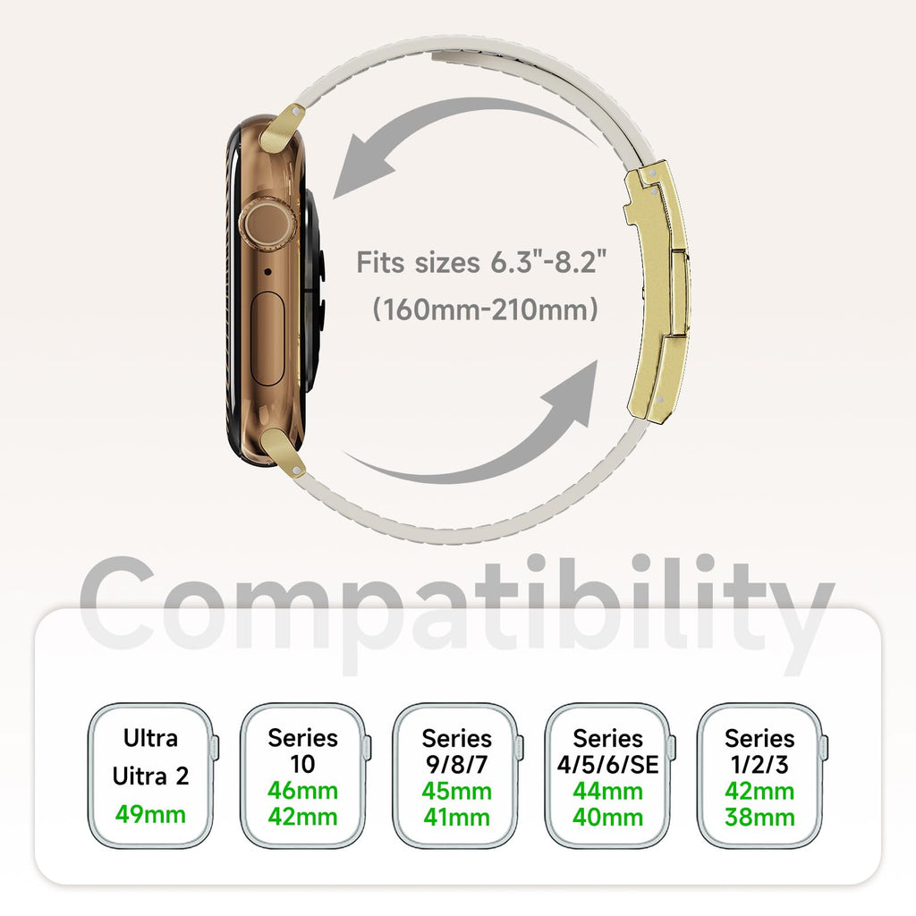 Designer Leather Band Compatible with Apple Watch 49mm46mm45mm44mm42mm41mm 40mm38mm for Women,Magnetic Buckle Replacement Strap for iWatch Ultra 3/2 /1 SE 3/2/1 Series 11/10/9/8/7/6/5/4/3/2/1