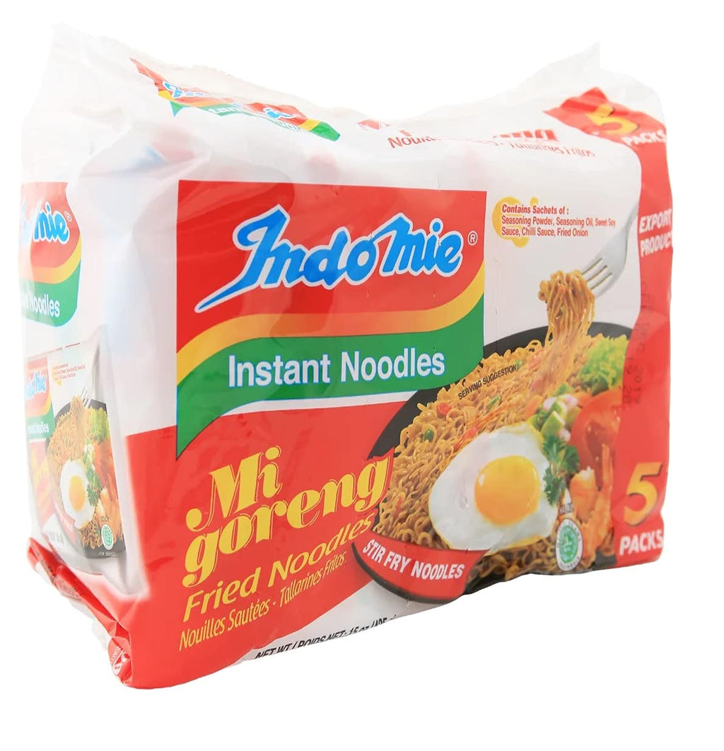 Indomie Mi Goreng Instant Stir Fry Noodles, Halal Certified, Original Flavor ( Pack Of 15),