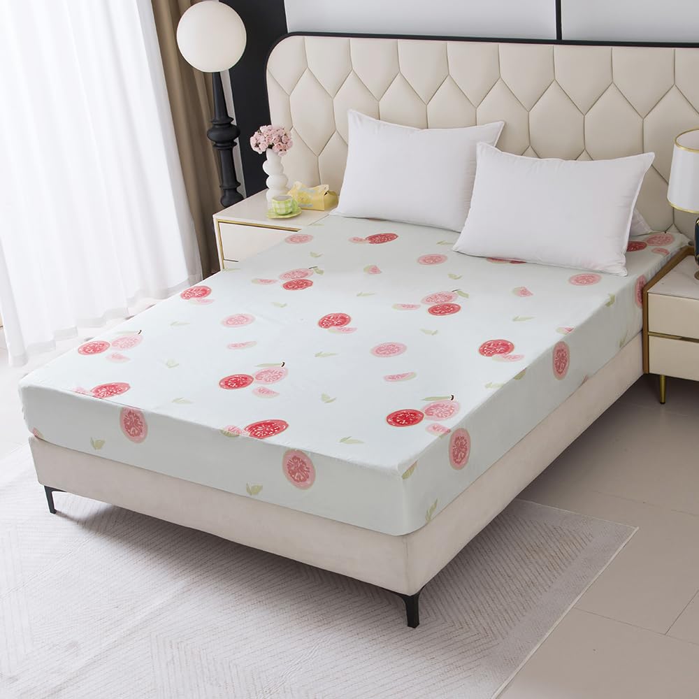 Bedding Fitted Sheet with Deep Pocket,3D Pattern Printed Fabric Bed Sheets (Black Butterfly,Twin)