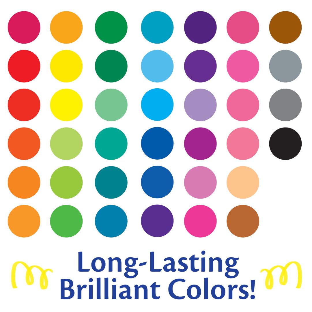 Crayola Ultra Clean Fine Line Washable Markers (40ct), School Supplies, Classroom Teacher Must Haves, Homeschool Essentials, Gifts for Kids, Ages 3, 4, 5