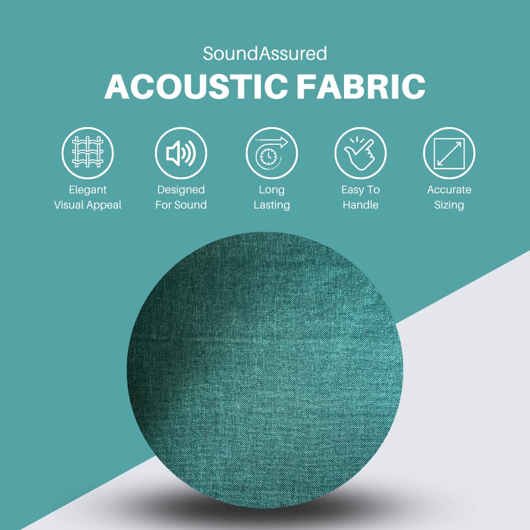 SoundAssured Acoustical Fabric - Precut Pieces 59x36 - Acoustically Transparent Fabric for Making Acoustic Panels - DIY Sound Panel Acoustic Fabric (50s Pink)