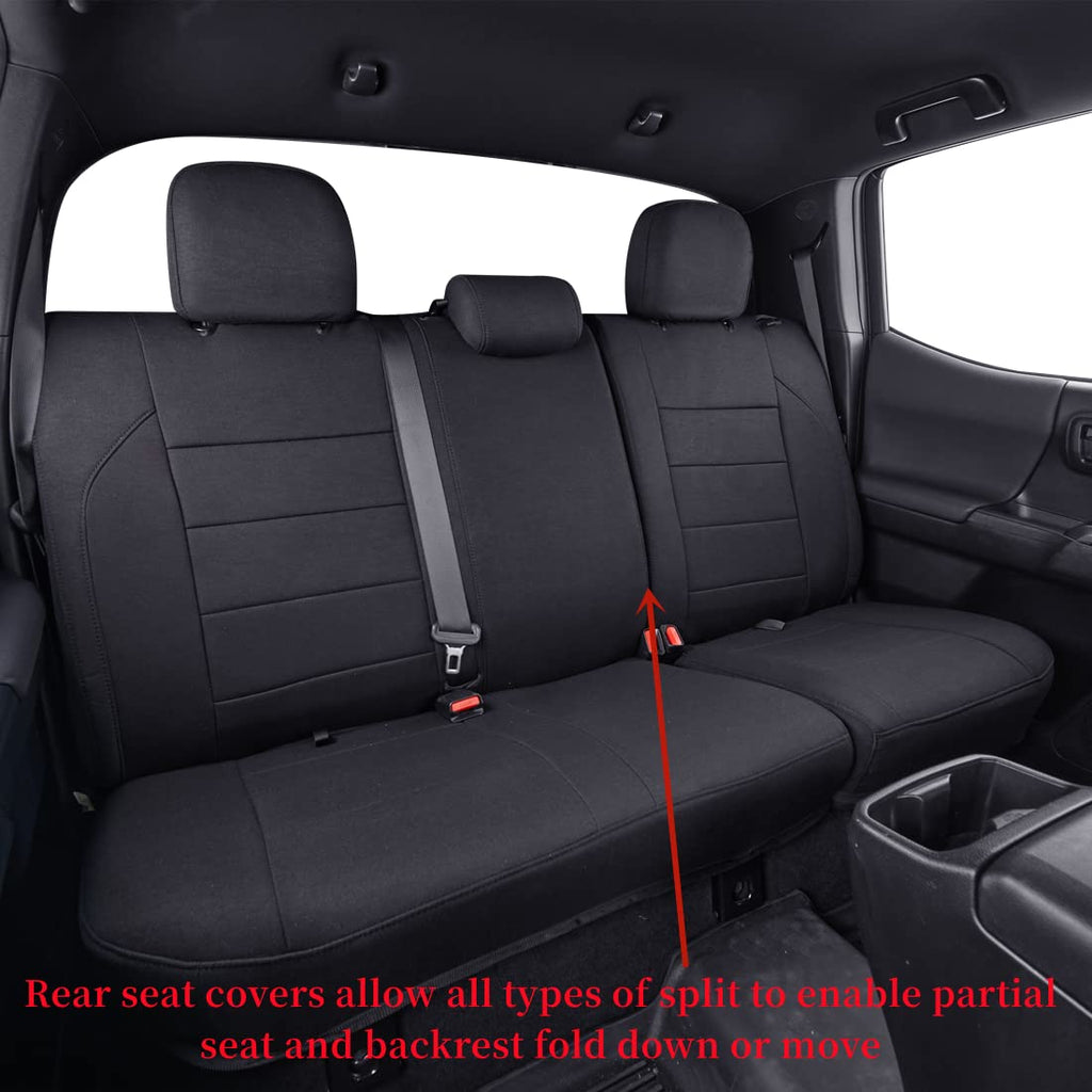 coverdream Front Seat Covers Custom Fit for Toyota Tacoma 2016 2017 2018 2019 2020 2021 2022 2023 SR SR5 TRD Series,Limited Pickup Truck,Breathable Seat Protector,Fit Like A Glove (Gray,2-Pack Only)