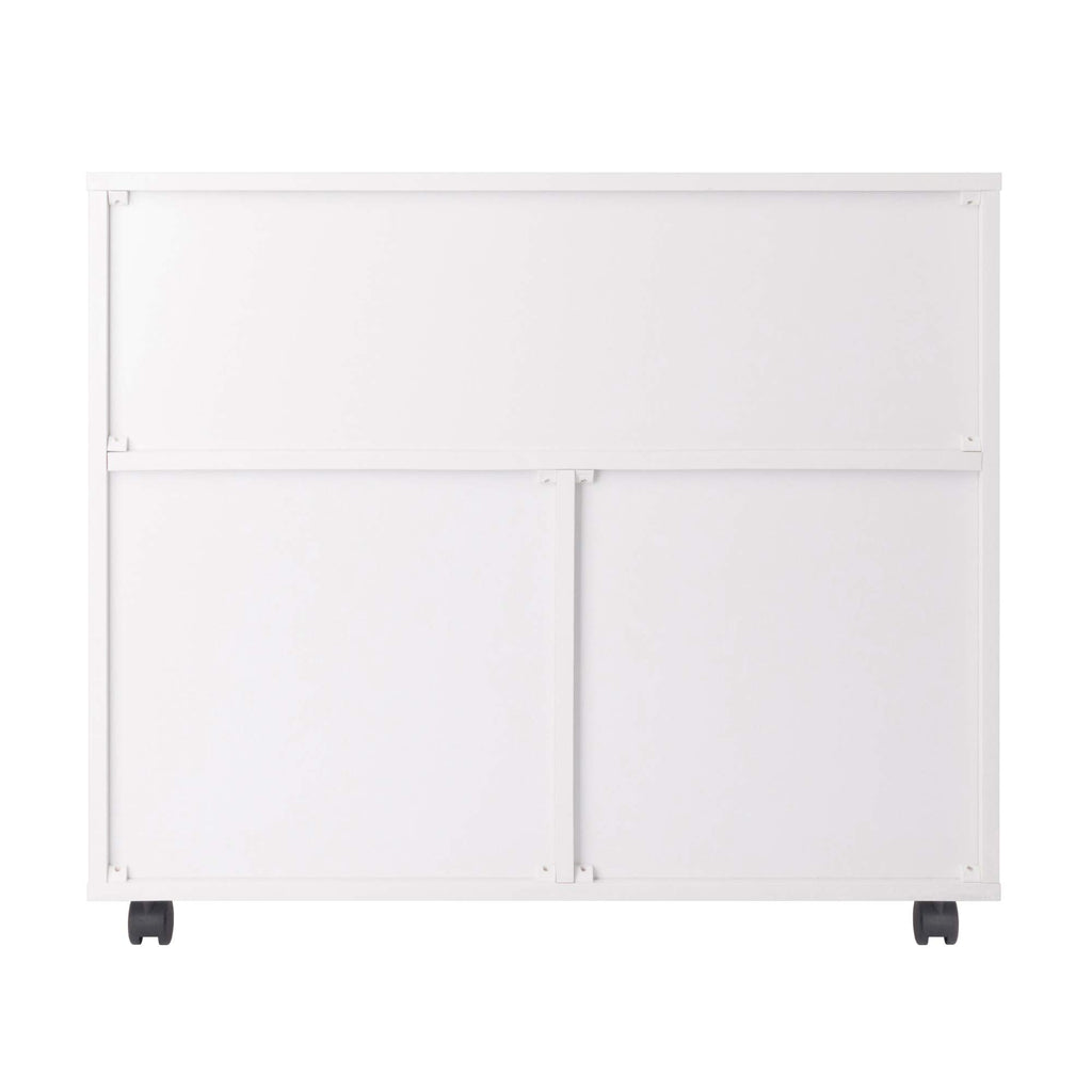 Winsome Halifax Mobile Storage Cabinet with Doors & Drawers, Stylish & Functional Home Storage Cabinet for Filing, Kitchen Organization, Moveable Furniture for Office, Dorms, Apartments