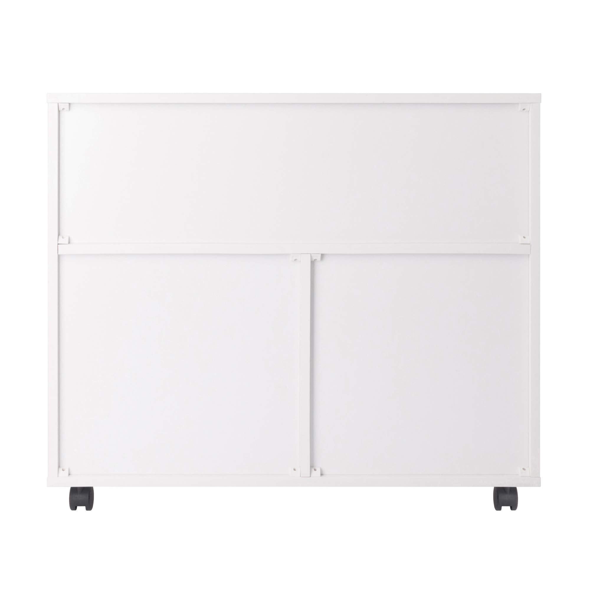 Winsome Halifax Mobile Storage Cabinet with Doors & Drawers, Stylish & Functional Home Storage Cabinet for Filing, Kitchen Organization, Moveable Furniture for Office, Dorms, Apartments