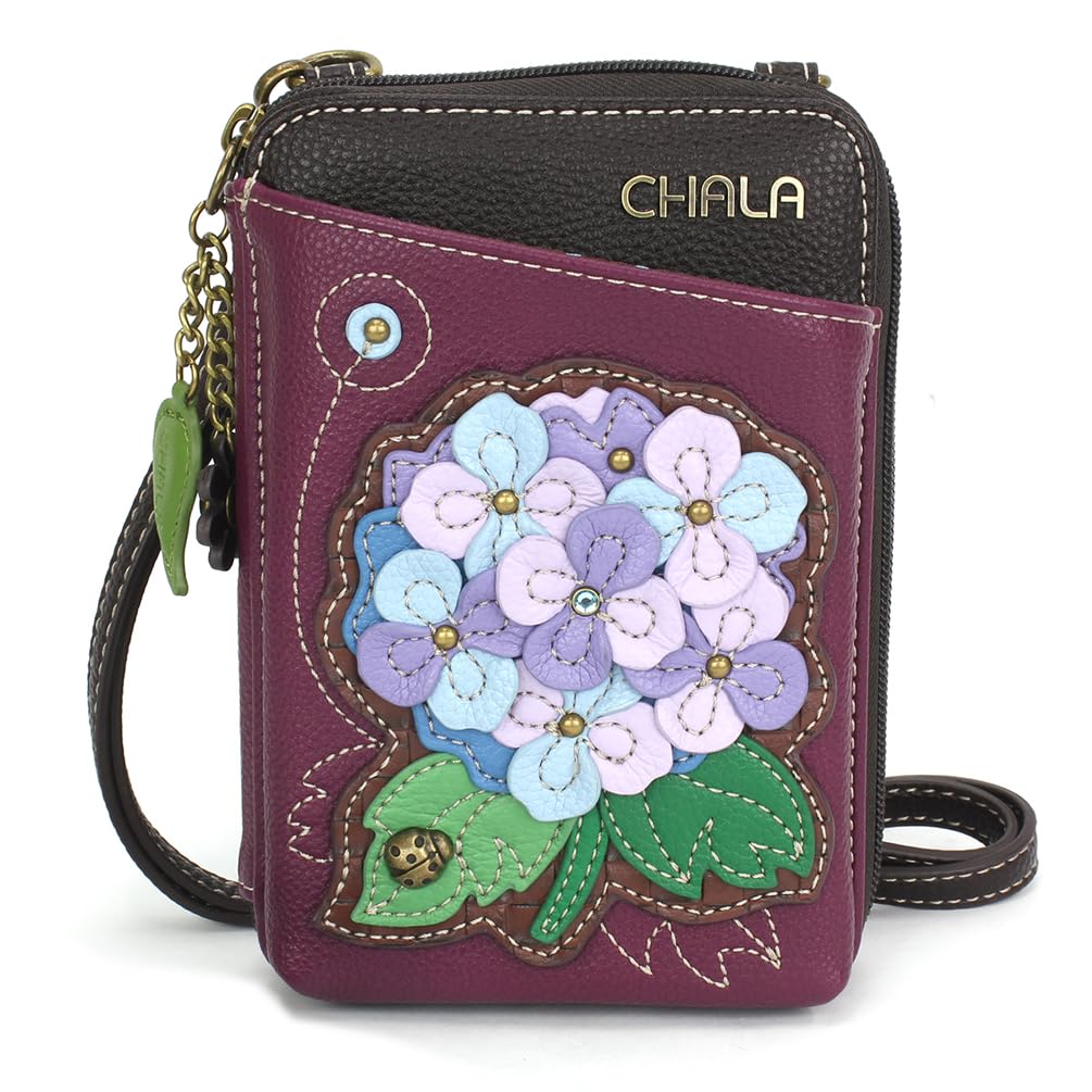 CHALA Wallet Crossbody Cell Phone Purse - Women Faux Leather Multicolor Handbag with Adjustable Strap