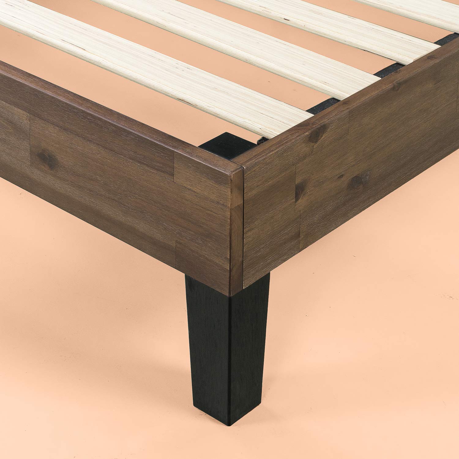 Zinus Tonja Wood Platform Bed Frame with Headboard, Mattress Foundation with Wooden Slat Support, No Box Spring Needed, Easy Assembly, Full