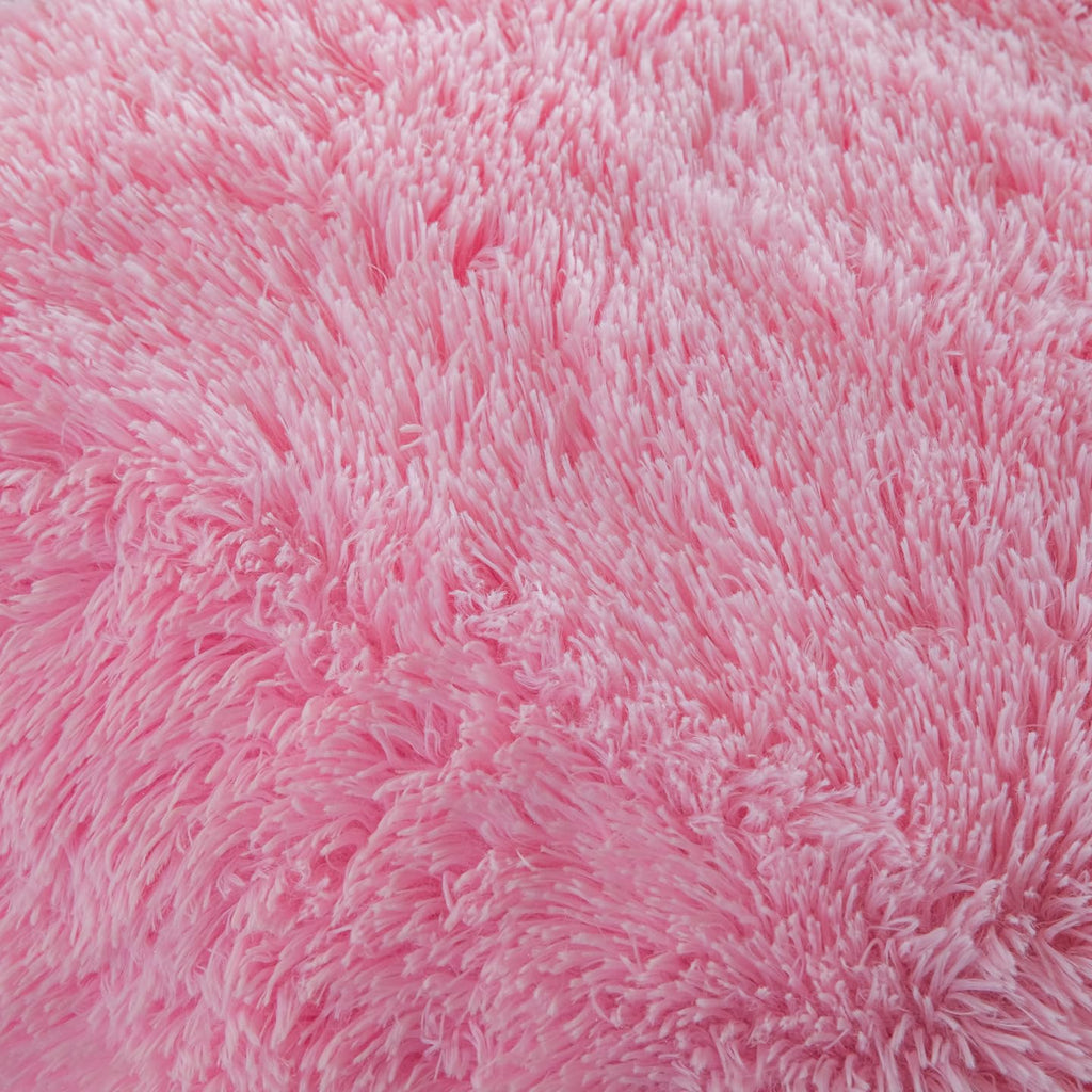 Faux Fur Kids Girls Purple Rainbow Comforter Sets Twin/Full - 3PC Bed Set Warm Comfortable Soft Plush Flannel Velvet Fluffy Fuzzy Bedding（Comforter x 1 Pillowcases x 2）