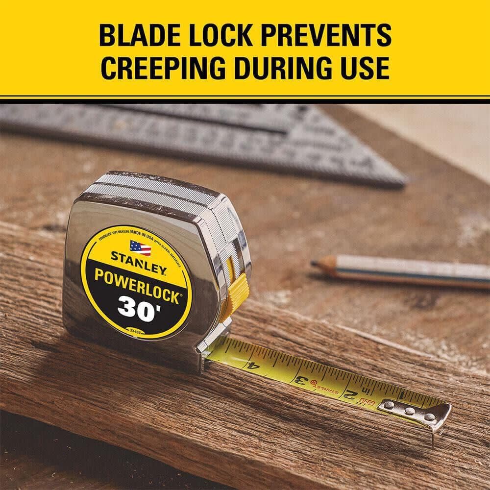 Stanley 33-231 3-Meter x 1/2-Inch Heavy Duty Powerlock Tape Rule With Metal Case