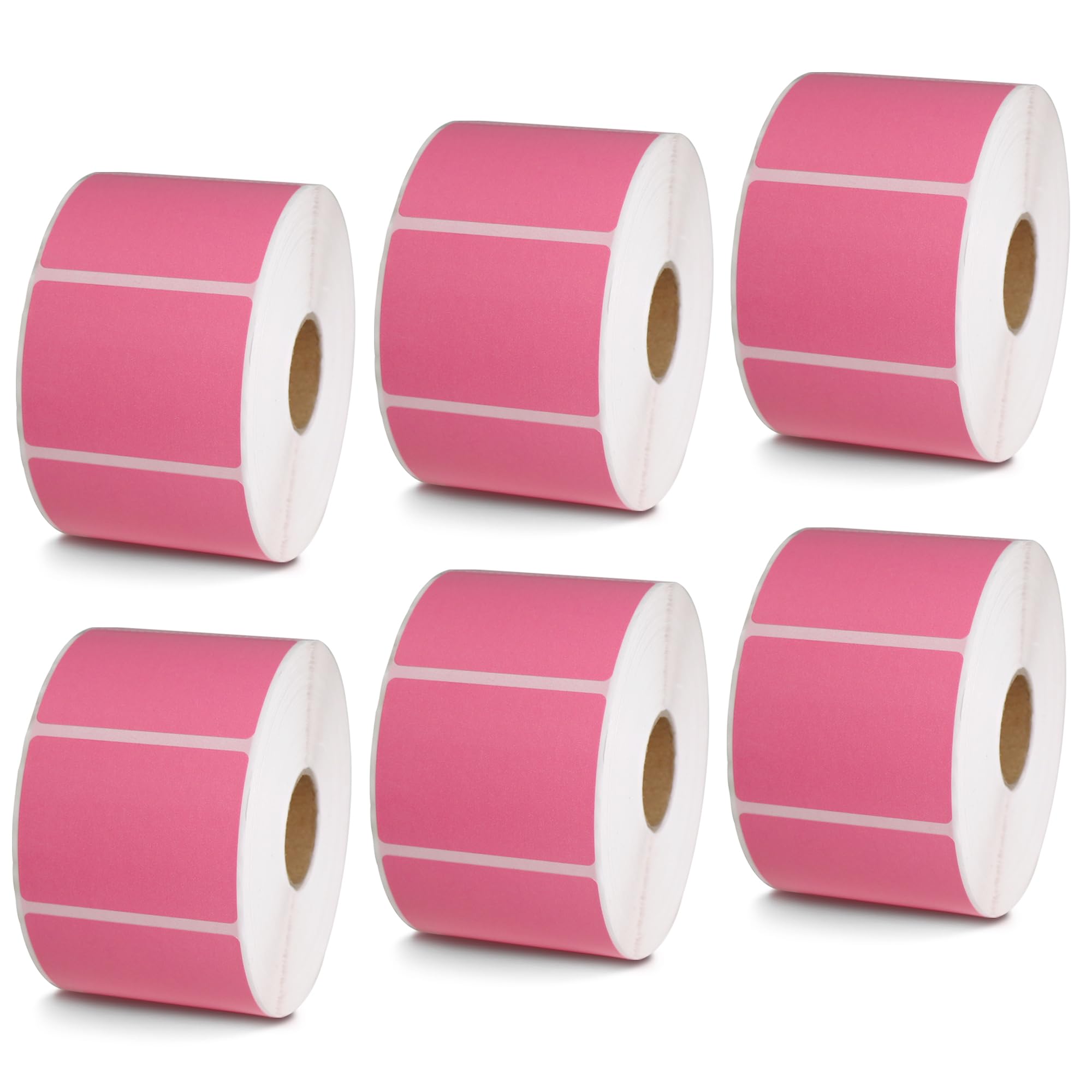 BETCKEY - 1" x 0.5" Small Labels Compatible with Zebra & Rollo Label Printer, Premium Adhesive & Perforated[Light Blue, 6 Rolls, 14580 Labels]