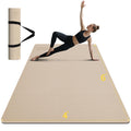 Large Yoga Mat (6'x 4')-POE 0.28''/0.32''/0.4'' Thick Fitness Mat, Eco-Friendly Exercise Mat for Home Workouts, Ideal for Yoga and Pilates