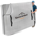 SaveAMatt Mattress Bags for Moving -Extra Thick Queen Mattress Storage Bag, 8 Strong Handles & Reinforced Stitching, Waterproof Reusable Clear Mattress Cover Protector (82’’x63’’x15’’ Queen Size)
