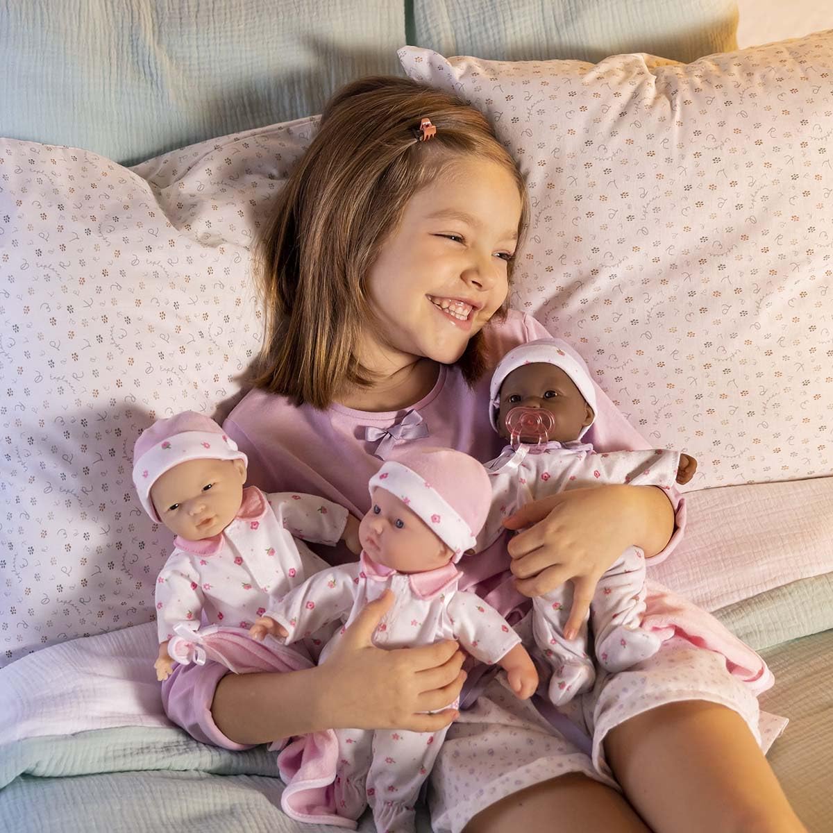 JC Toys La Baby Caucasian Baby Doll Set – 11 Inch Soft Body Doll with Accessories Including a Removable Blue Outfit – Small Baby Doll Toy for Children 12 Months and Older
