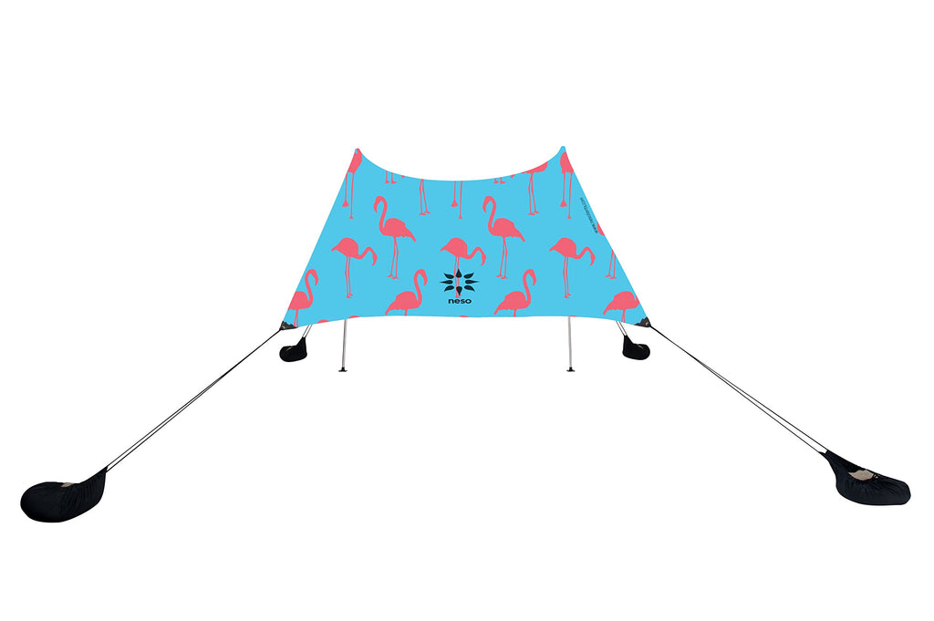 Neso Grande Portable Beach Tent Sun Shelter - Lightweight Beach Shade Canopy - Easy Setup for Family Outings - Patented Reinforced Corners - UPF 50+ Sun Protection - 7ft Tall, 9 x 9ft