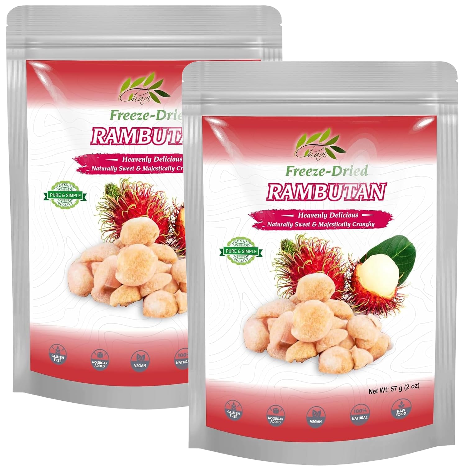 CHAVI Freeze Dried Fruits - Mixed | 6 in 1 | No Added Sugars or Preservatives - Non-GMO, Vegan, Gluten-Free | Gift Box | 230 g | 8.1 oz | 6 Cans