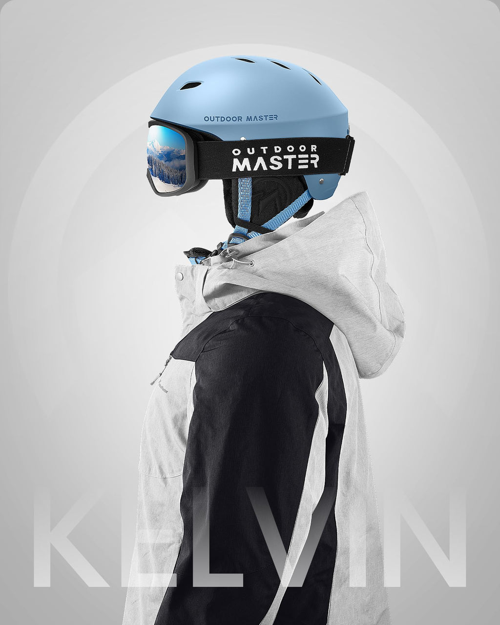 OutdoorMaster Kelvin Ski Helmet - Snowboard Helmet for Men, Women & Youth