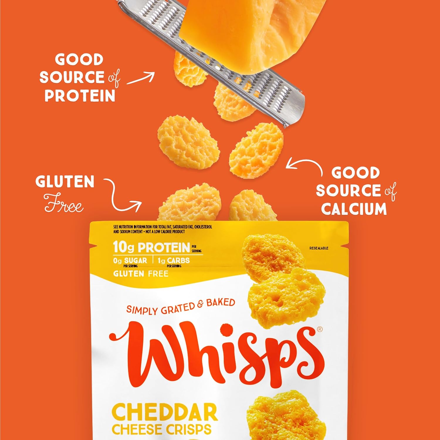 Whisps Cheese Crisps Variety Pack | Protein Chips | Healthy Snacks | Protein Snacks, Gluten Free, High Protein, Low Carb Keto Food | Parmesan, Cheddar Cheese, Asiago, Pepper Jack (2.12 Oz, 6 Pack)