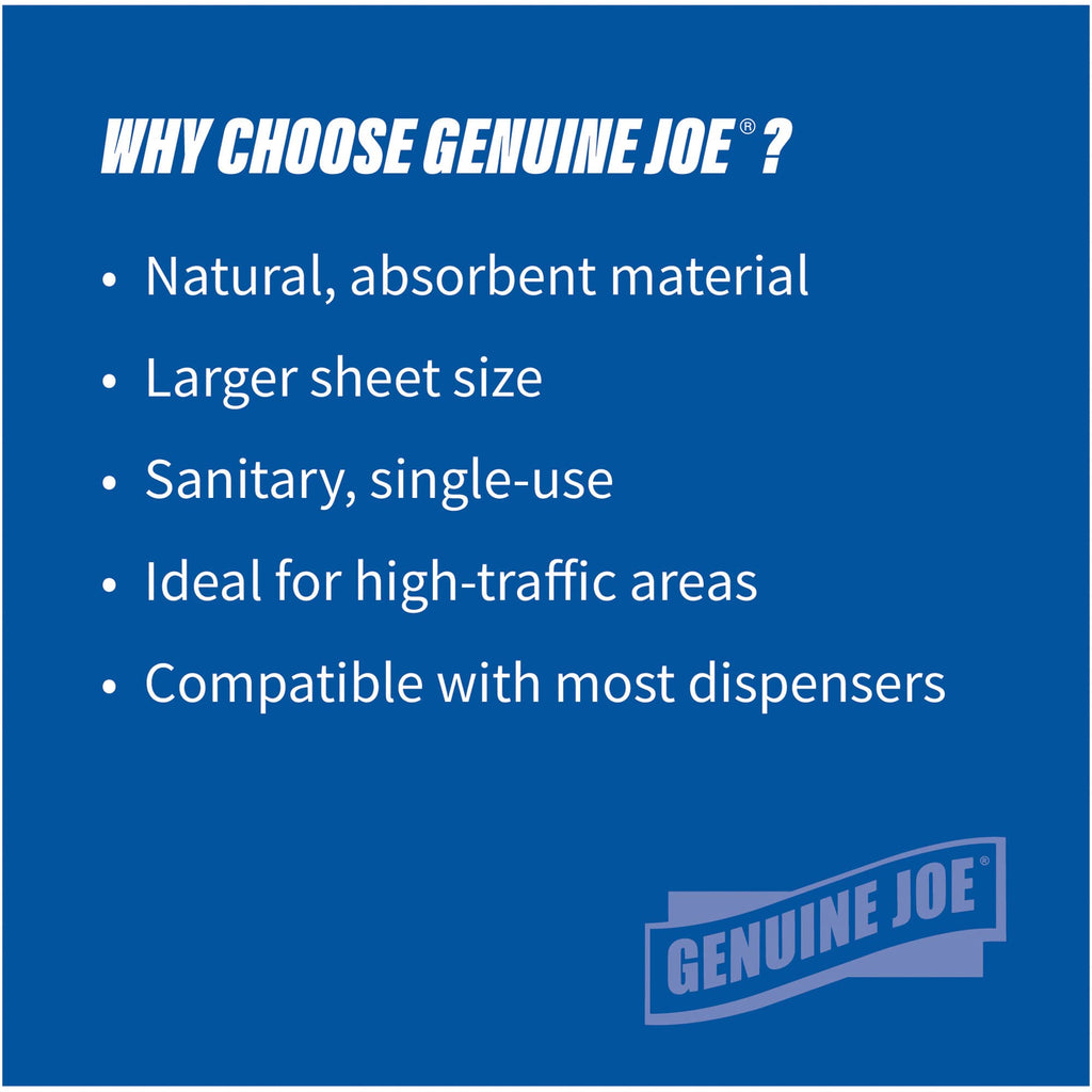 Genuine Joe GJO22600 Embossed Hardwound Roll Towels (Pack of 6)