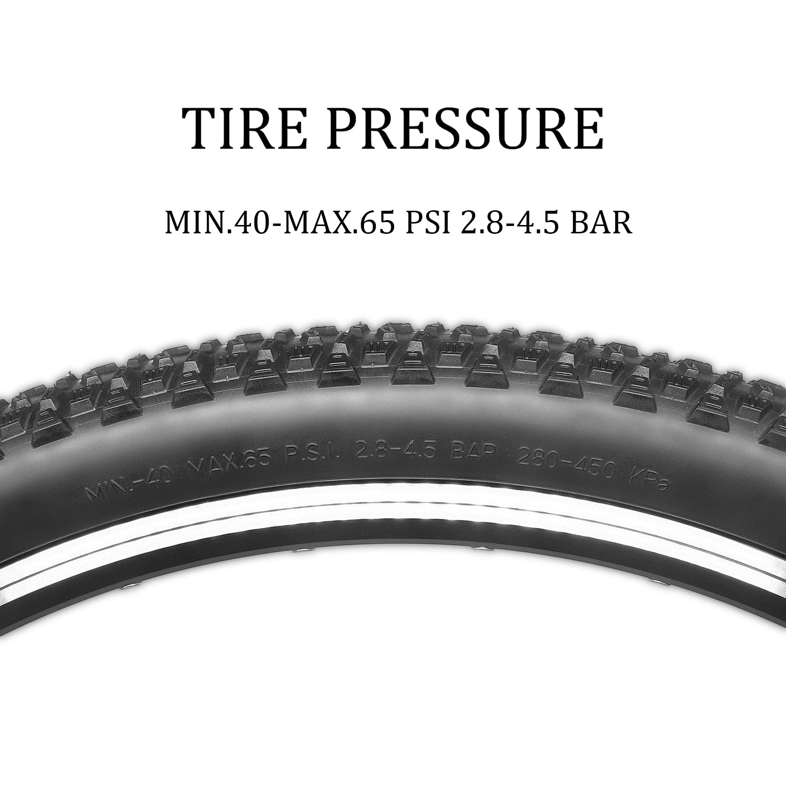 Hycline 2-Pack Mountain Bike Tires Set: 20/24/26/27.5-inch Folding Replacement High-Performance Wear-Resistant Bicycle Tires and Pair Inner Tubes with Tire Levers for MTB Off-Road Bike