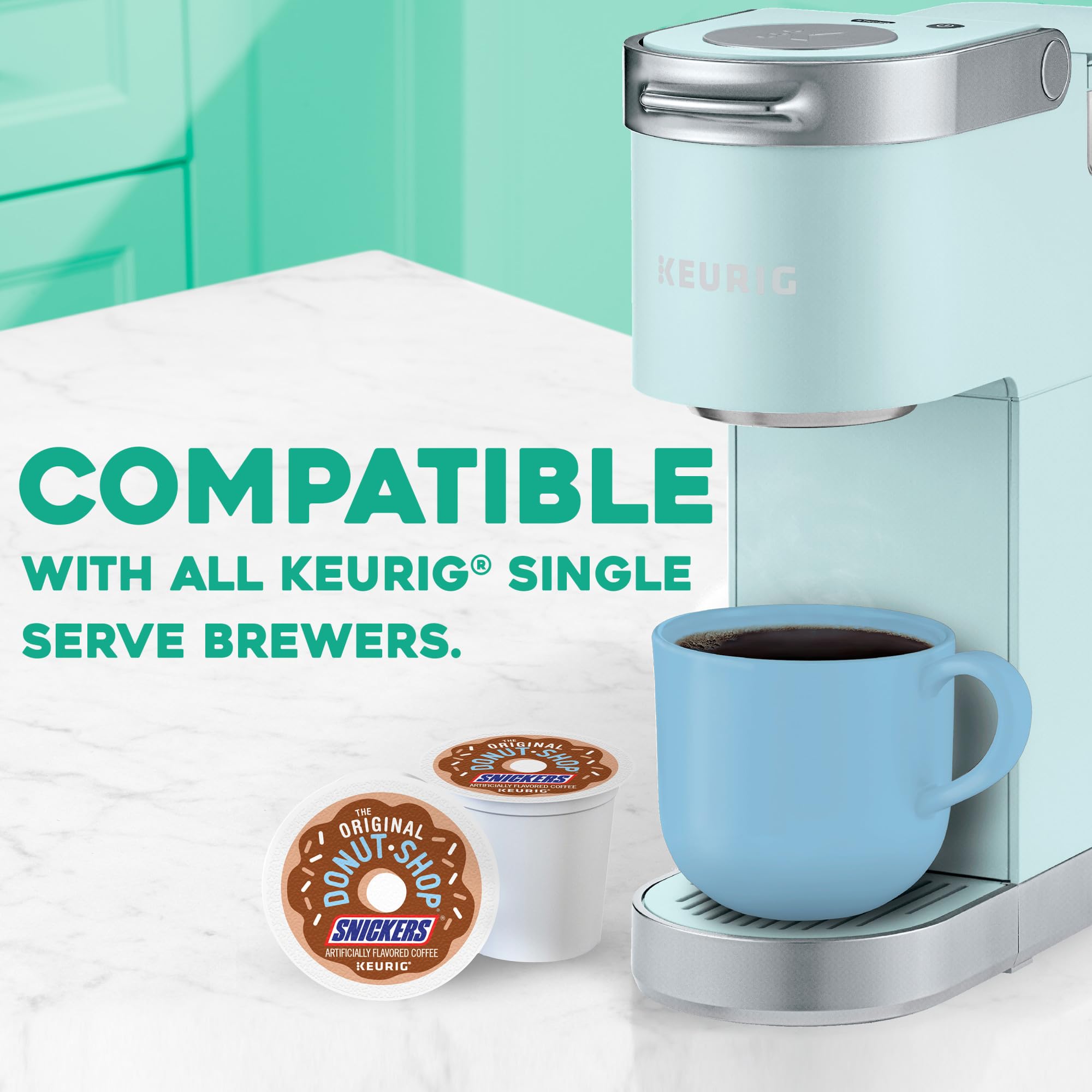 The Original Donut Shop Coffee Chocolate Glazed Donut Keurig Single-Serve K-Cup Pods, Medium Roast Coffee, 60 Count (6 Packs of 10)