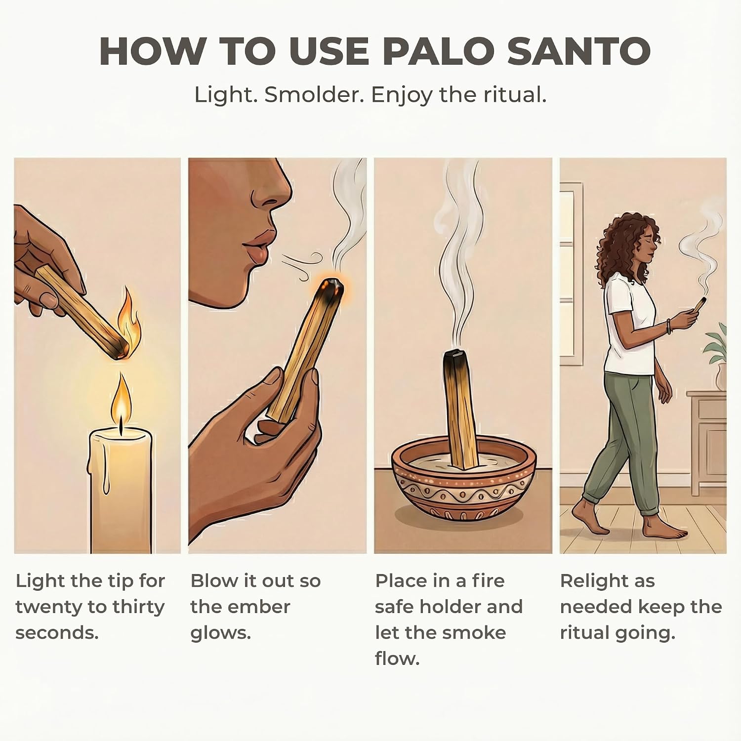 LOTS OF ZEN Palo Santo Sticks Large Pack (20 Sticks) | 100% natural Palo Santo smudge sticks from Peru, sustainably hand picked