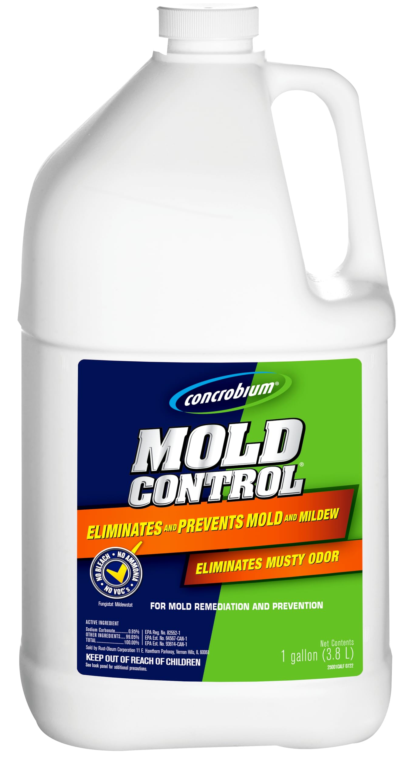 Concrobium Mold Control Aerosol, 14.1 oz – Eliminates & Prevents Mold – EPA Registered, Bleach-Free, Odorless, VOC-Free – For Indoor & Outdoor Surfaces, Mid-Sized Jobs, and Hard-to-Reach Areas