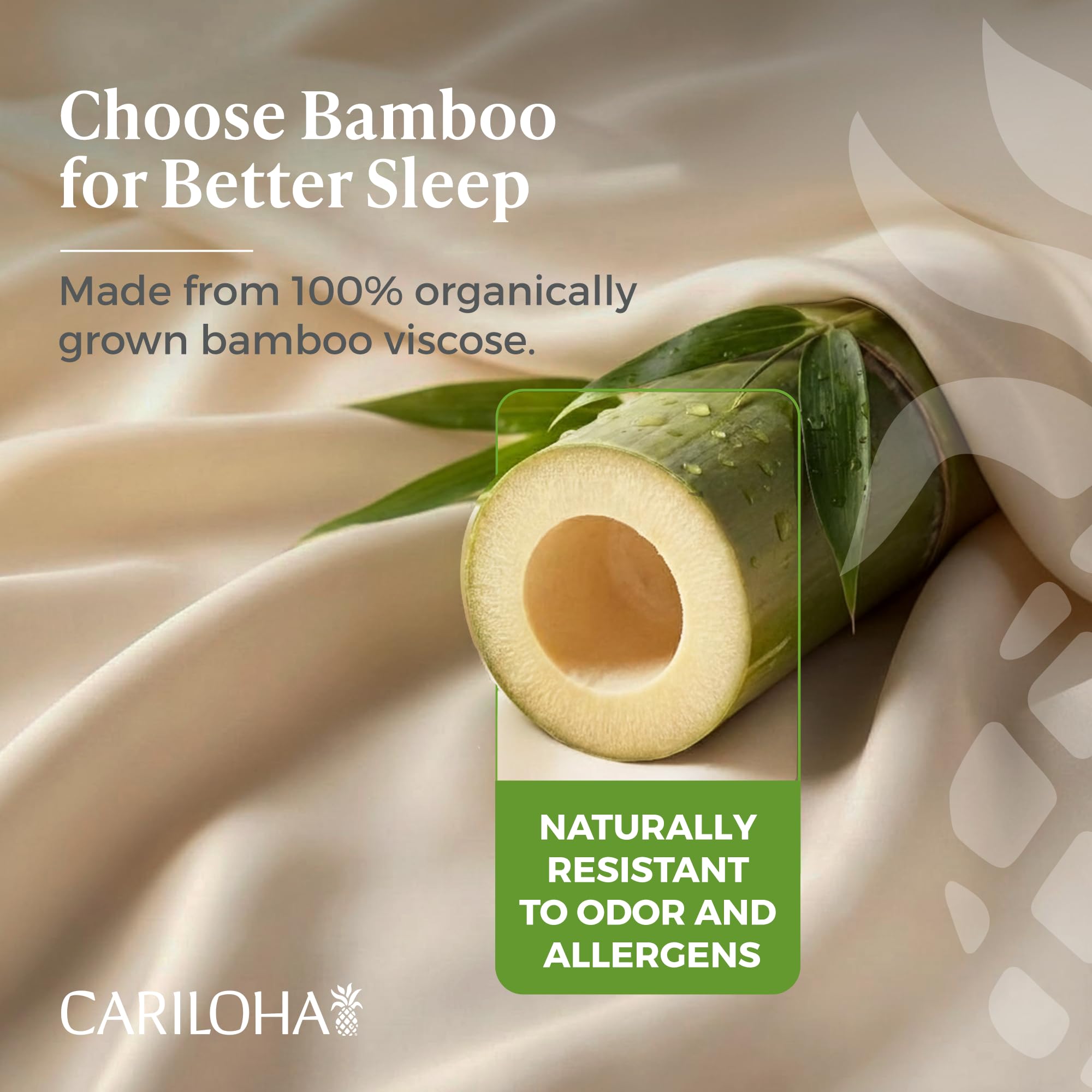 Cariloha Aloha Soft 100% Organic Bamboo Viscose Sheets – 4-Piece Queen Sheet Set – 16 in Deep Pockets – Buttery Soft, Hypoallergenic, Cooling Sheets – Oeko-TEX Standard 100 – Cape Blue