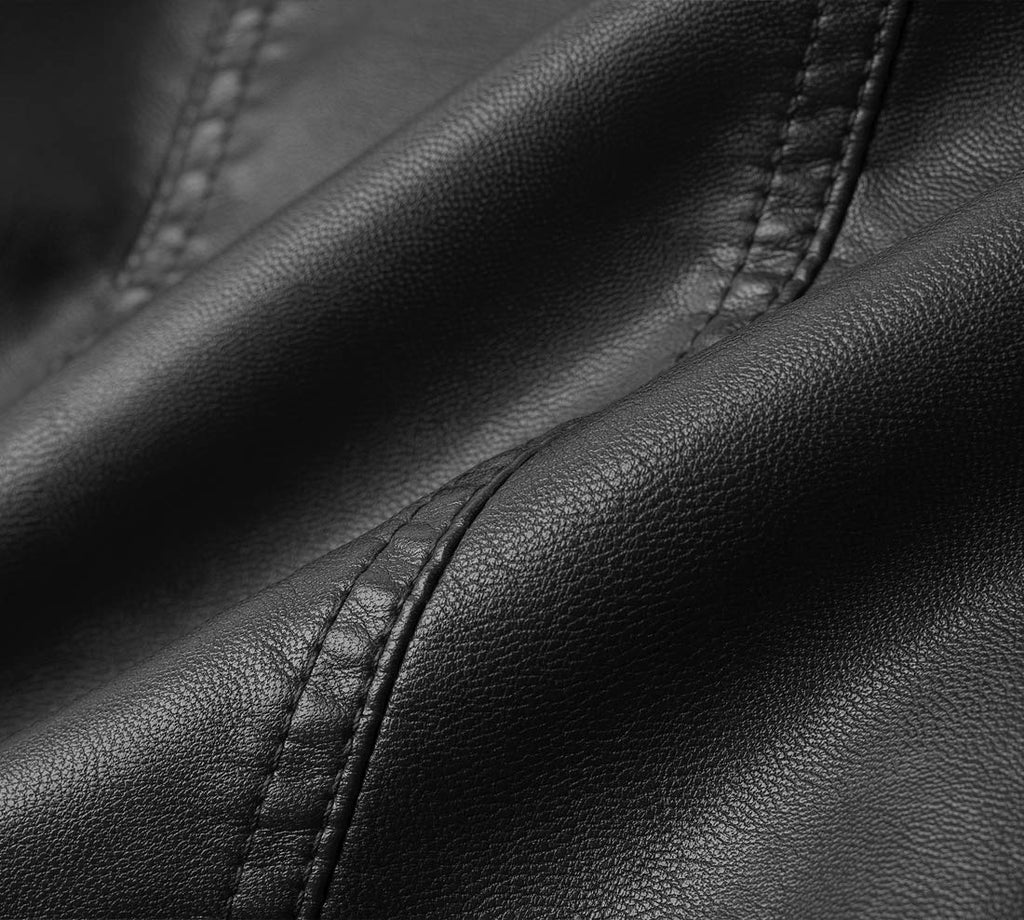 Tanming Women's Faux Leather Moto Biker Short Coat Jacket