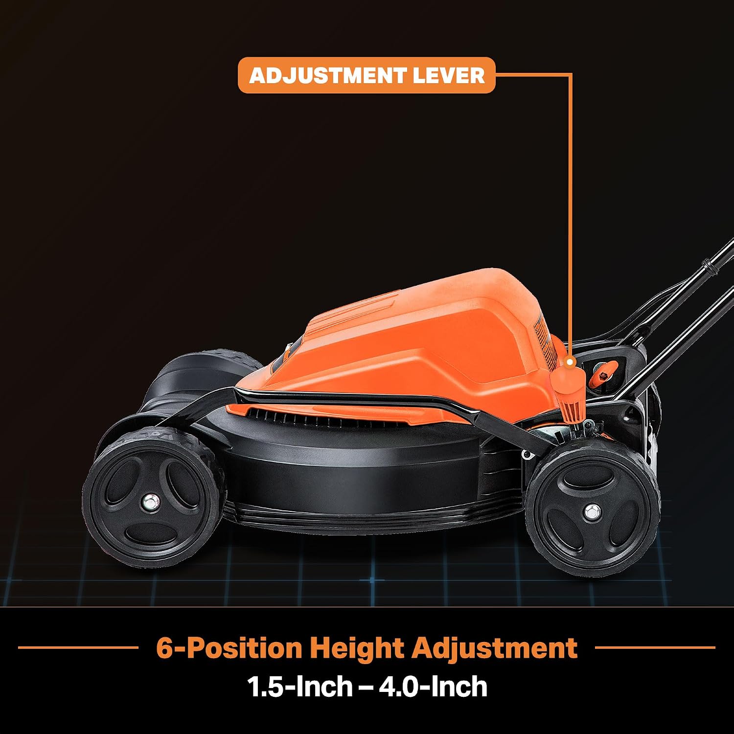 LawnMaster ME1218X Electric Lawn Mower 12AMP 19-Inch