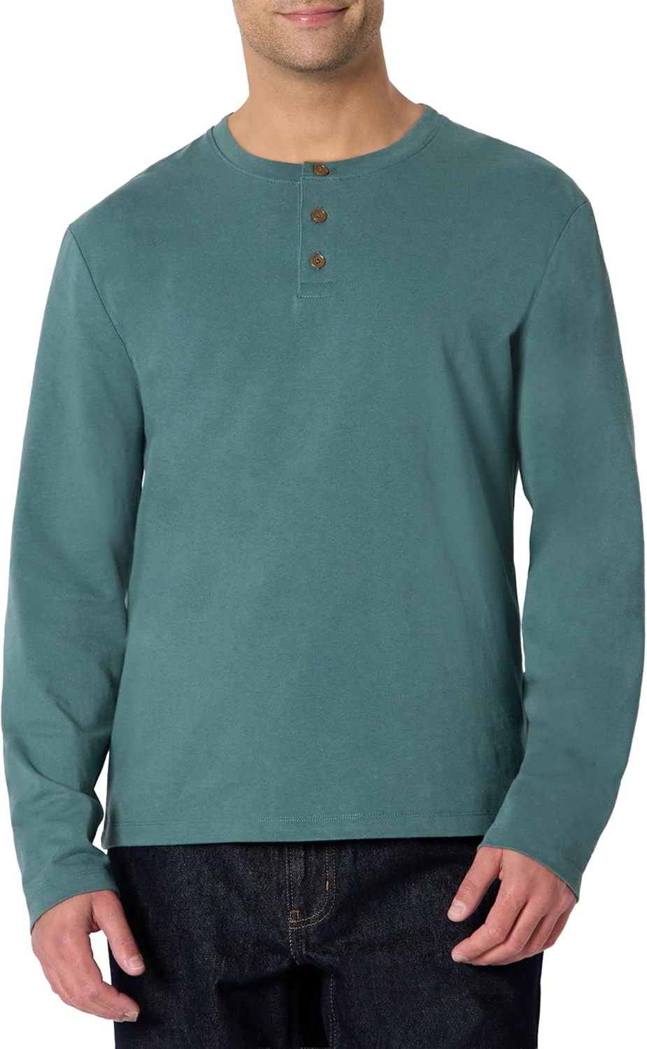 Amazon Essentials Men's Long-Sleeve Henley Shirt