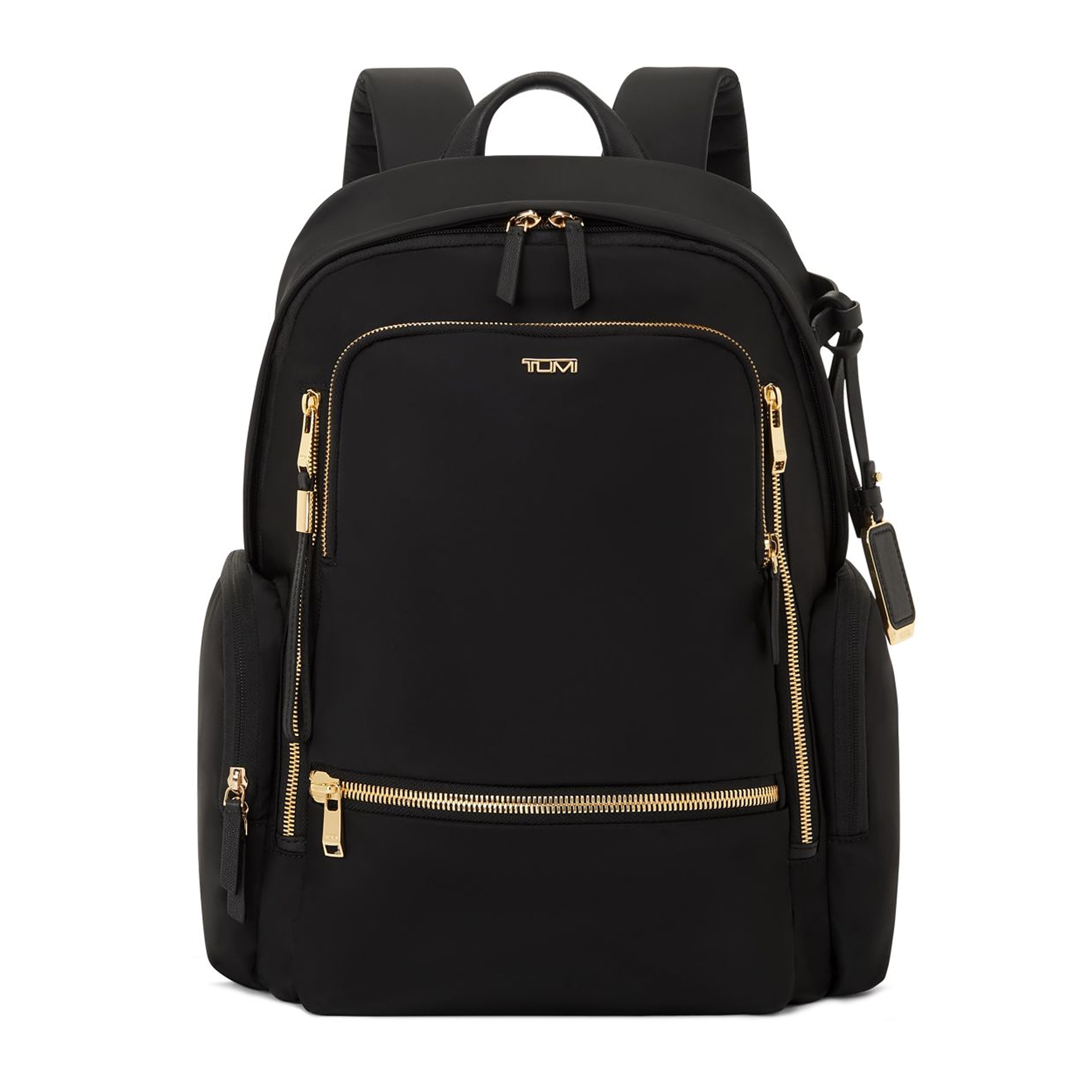 TUMI - Voyageur Celina Backpack - Women's Work and Travel Bag - 16.0" X 10.6" X 6.5" - Holds Up to 16" Laptop - Black & Gold Hardware