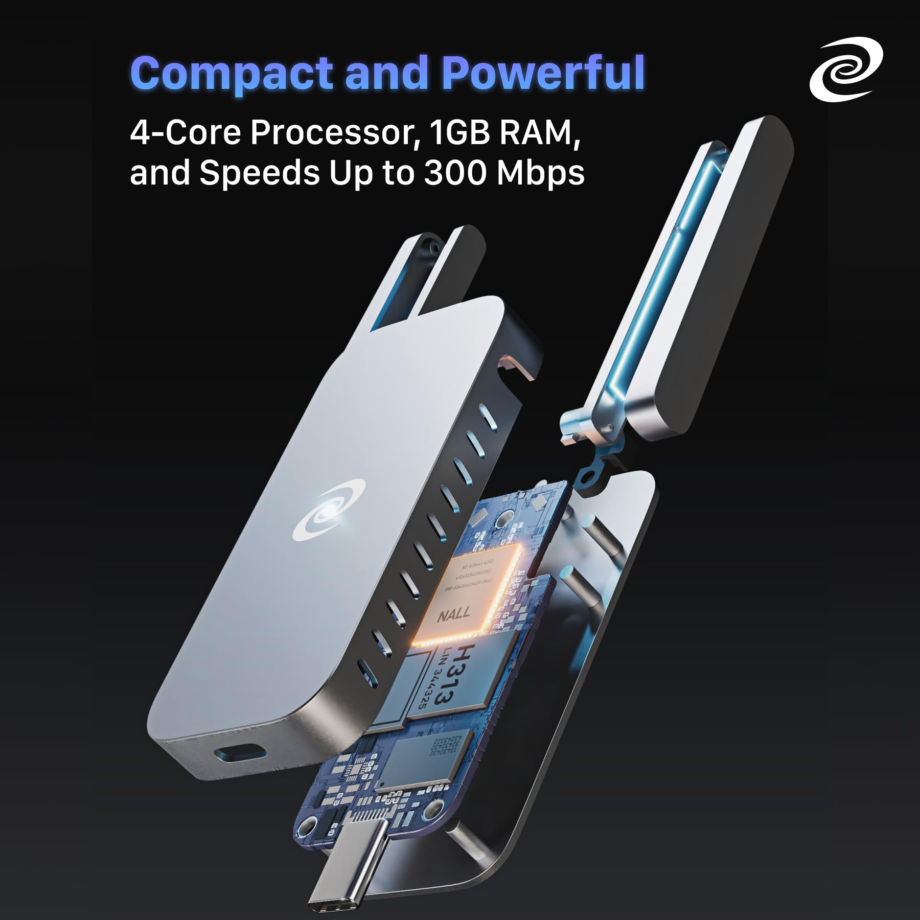 Deeper Connect Air Portable WiFi Wireless Router Hotspot Device, Lifetime Free Router VPN for Travel Privacy, Compact VPN Routers for Home and Remote Work