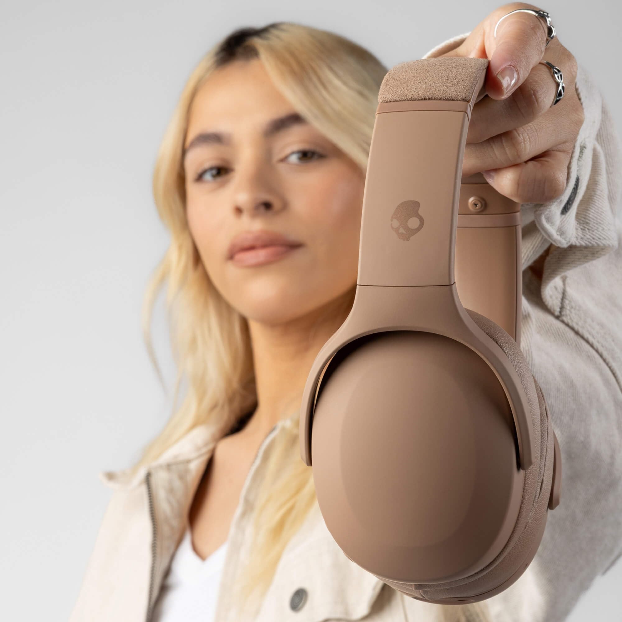 Skullcandy Crusher Evo Wireless Bluetooth Headphones with Multi-Sensory Bass, Noise Isolating Over-Ear Fit, Up to 40 Hours Battery, Microphone for iPhone Android - True Black