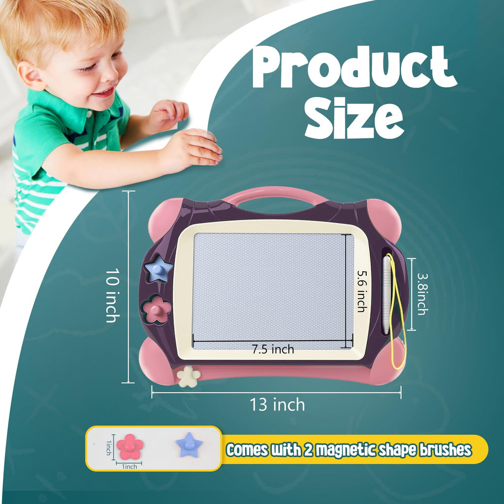 Magnetic Drawing Board, Toddler Toys for Age 1 2 3 Boys Girls, Toddler Drawing Board, Birthday Easter Christmas Halloween Kids Toy Gifts for Boys and Girls
