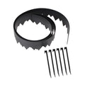 EasyFlex Pound‑In Landscape Edging with Bonus Anchoring Stakes – 20‑Foot Plastic Garden Border, 4.5 in. Straight‑Top Lawn Edging, Black