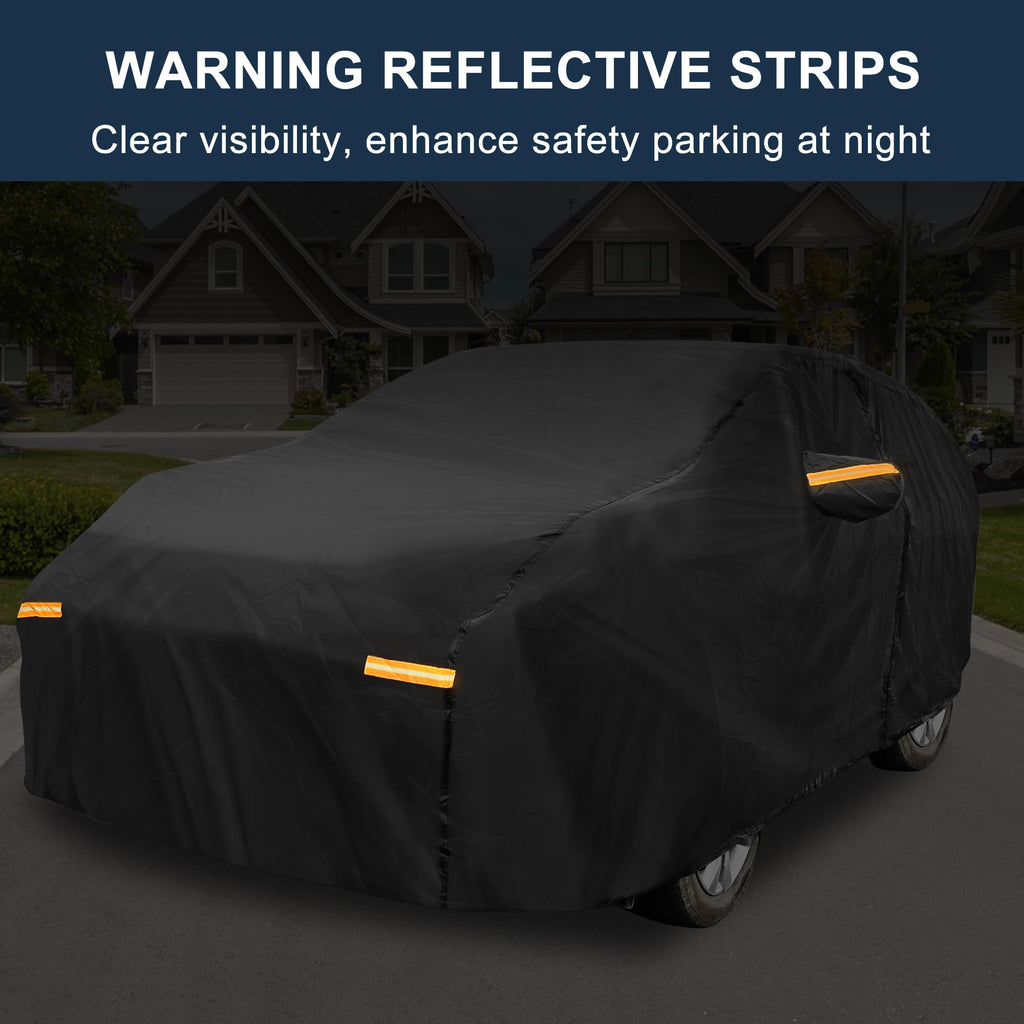 X AUTOHAUX Car Cover for Mini Cooper 2DR 2002-2021 210D-PU Outdoor Full Car Cover All Weather with Door Zipper