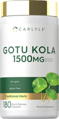 Carlyle Gotu Kola Supplement | 180 Capsules | Traditional Herbal Extract | Non-GMO & Gluten Free Formula