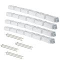 Beuta Landscape Edging | Garden Edging Border | Faux Stone Bricks for Lawn edging, Flower beds, Pathways & Yard Edging– 1 Pack | Each Section Has 6 Bricks 48"L x 4"W x 2.25"H | 3 Spikes |Cobblestone