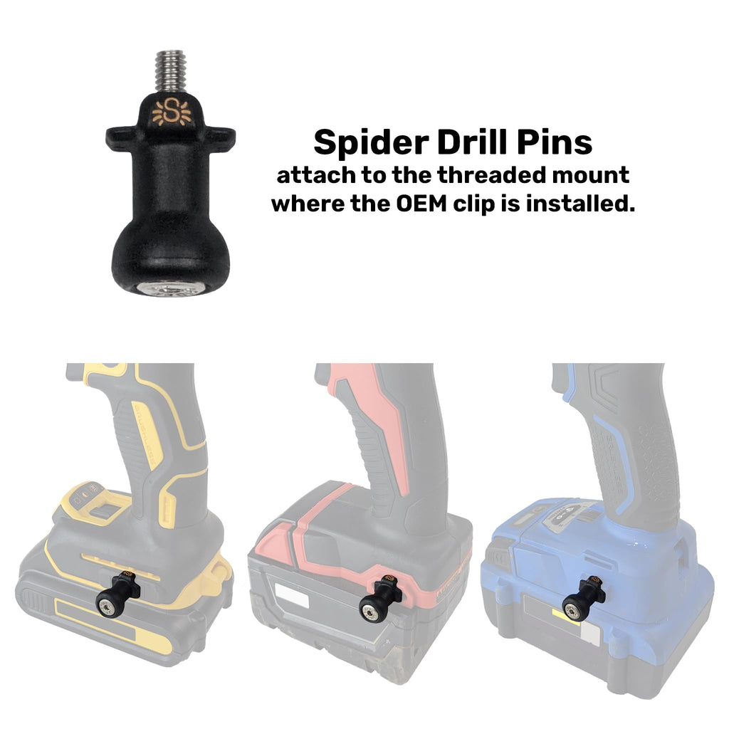 Spider Tool Holster - Improve The Way You Carry Your Power Drill, Driver, Multitool, Pneumatic, Multi-Tool and More on Your Belt - Compatible with All Major Tool Brands
