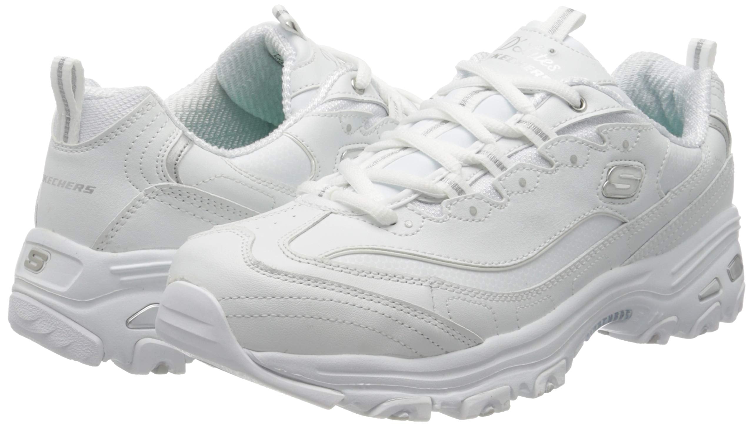 Skechers Women's D'lites Life Saver Memory Foam Lace-up Sneakers
